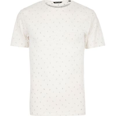 White Only & Sons micro print t-shirt